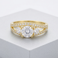 Avera Genna 1.1ct Cubic Zirconia 14k Gold Delicate Classic Ring by Avera Group