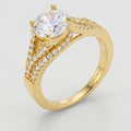 Avera Irine 2.3ct Cubic Zirconia 14k Gold Classic Ring by Avera Group