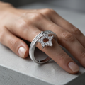 Avera Star 0.25ct Cz Simple Holiday Charm Band Ring by Avera Group