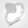 Avera .3Ct Oval-Designed Ring With Cubic Zirconia In Silver by Avera Group