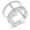 Avera 0.5Ct Parallel Ring with Brilliant Cubic Zirconia by Avera Group