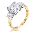 Avera The Cushion Cut Royal Ring in 14k Gold by Avera Group