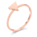 Avera Stainless Steel Triangle Stackable Ring In Pink by Avera Group