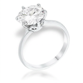 Avera 3.5 Carat Cubic Zirconia Classic Solitaire Ring by Avera Group