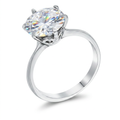 Avera 3.5 Carat Cubic Zirconia Classic Solitaire Ring by Avera Group