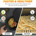 LITIFO 4.5QT Air Fryer with Digital LED Touch Screen Single Basket System by DailySale