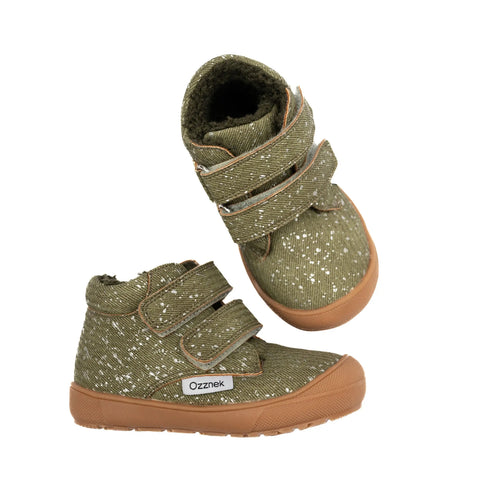 Little Hiker Kids' Barefoot Boots | Warm Sherpa-Lined & Water-Repellent by ozznekshoes
