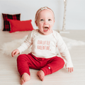 long sleeve graphic bodysuit | little valentine by Finn + Emma