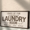 Loads Of Fun Help Wanted Laundry Room Sign by Tailored Canvases