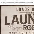 Loads Of Fun Help Wanted Laundry Room Sign by Tailored Canvases