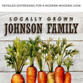 Locally Grown Carrot Patch Sign by Tailored Canvases