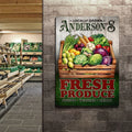 Locally Grown Fresh Produce Sign by Tailored Canvases