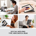 Logitech Combo Touch Keyboard Folio for iPad Pro 12.9" 5th & 6th Gen Oxford Gray by DailySale