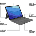 Logitech Combo Touch Keyboard for iPad Pro 11-inch (1st, 2nd, and 3rd Gen) by DailySale
