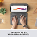 Logitech Folio Touch iPad Keyboard Case with Trackpad and Smart Connector for iPad Air (4th Generation) – Graphite Apple Exclusive by DailySale