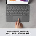 Logitech Folio Touch iPad Keyboard Case with Trackpad and Smart Connector for iPad Air (4th Generation) – Graphite Apple Exclusive by DailySale