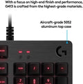 Logitech G413 Backlit Mechanical Gaming Keyboard USB Passthrough Carbon (Refurbished) by DailySale