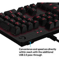 Logitech G413 Backlit Mechanical Gaming Keyboard USB Passthrough Carbon (Refurbished) by DailySale