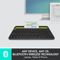 Logitech K480 Bluetooth Multi-Device Keyboard Black by DailySale
