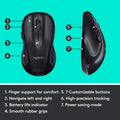 Logitech M510 Wireless Computer Mouse w/Unifying Receiver (Refurbished) by DailySale