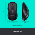 Logitech M510 Wireless Computer Mouse w/Unifying Receiver (Refurbished) by DailySale