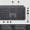Logitech MX Keys Advanced Wireless Illuminated Keyboard by DailySale