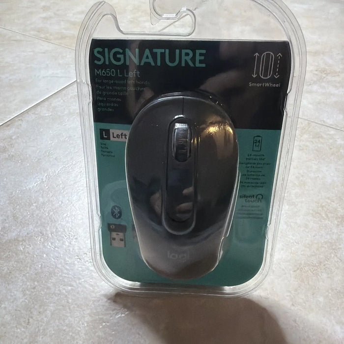 Logitech Signature M650 L Left Wireless Mouse For Left Hand 910-006234 Graphite by Price Is Right Miami