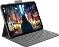 Logitech Slim Folio Bluetooth Keyboard Case for iPad (10th Generation) with Integrated Wireless Keyboard (Refurbished) by DailySale