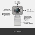 Logitech StreamCam, Live Streaming Webcam (Refurbished) by DailySale