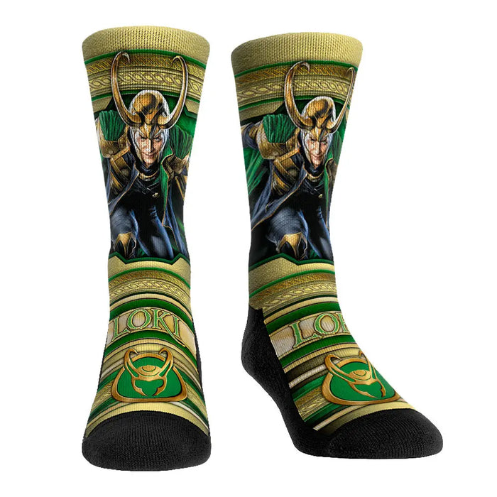 Loki - Villain Pose by Rock 'Em Socks