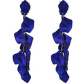 Long Acrylic Rose Petal Earrings by DailySale