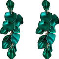 Long Acrylic Rose Petal Earrings by DailySale