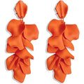 Long Acrylic Rose Petal Earrings by DailySale