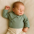 long bodysuit | Basil Green by Finn + Emma