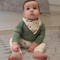 long bodysuit | Basil Green by Finn + Emma