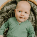 long bodysuit | Basil Green by Finn + Emma
