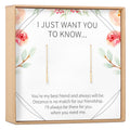 Long Distance Friendship Earrings by Dear Ava