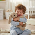 Long Ear Bunny Stuffed Animal - 14" Ultra Soft Plush | Cream by ozznekshoes