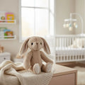 Long Ear Bunny Stuffed Animal - 14" Ultra Soft Plush | Cream by ozznekshoes