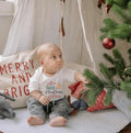 long sleeve graphic bodysuit | christmas cookie by Finn + Emma