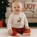 long sleeve graphic bodysuit | little deer big cheer by Finn + Emma