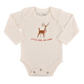long sleeve graphic bodysuit | little deer big cheer by Finn + Emma