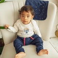 long sleeve graphic bodysuit | my first hanukkah by Finn + Emma