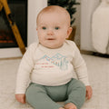 long sleeve graphic bodysuit | on the slopes by Finn + Emma