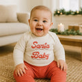 long sleeve graphic bodysuit | Santa Baby by Finn + Emma