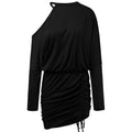 Long Sleeve Off Shoulder Sexy Loose Tie Dress by DailySale