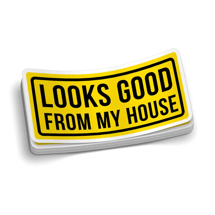 Looks Good Hard Hat Decal by Armed American Supply