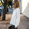 Loose Cut White Linen/Cotton Button Up Breathable Shirt - Size: XL
