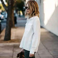Loose Cut White Linen/Cotton Button Up Breathable Shirt - Size: XL by DailySale