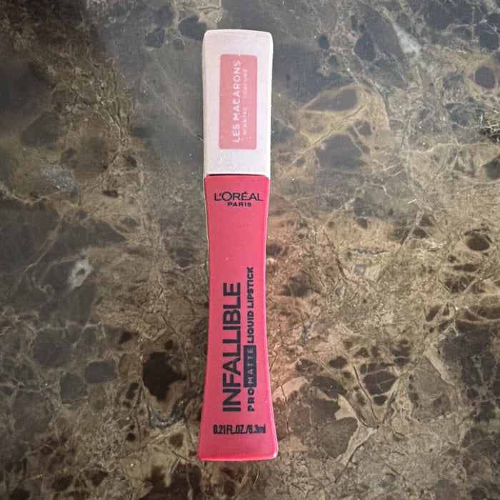 L'Oreal Paris Infallible Pro-Matte Les Macarons Scented Liquid Lipstick, 828 Framboise Frenzy by Price Is Right Miami